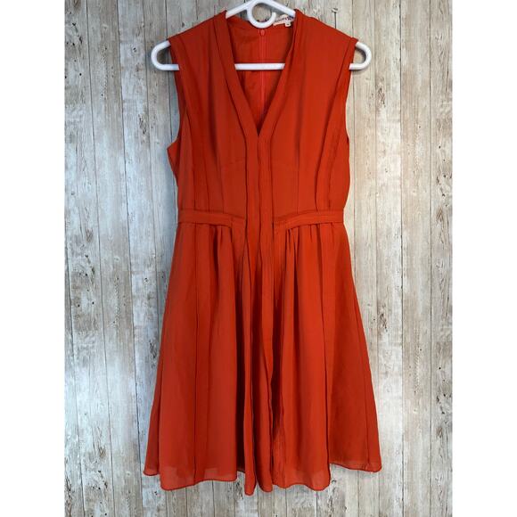 Altar'd State Dresses & Skirts - Altard State Dress Womens Sz S Orange V Neck Sleeveless Fit & Flare Deco modern